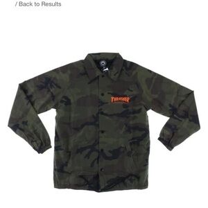 Thrasher Skategoat Camo jacket. Size small.
